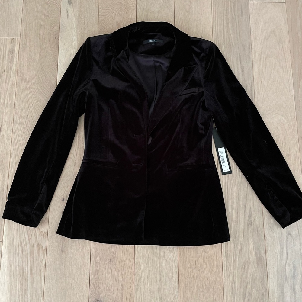Badgley Mischka Velvet Black Blazer with Original Tags